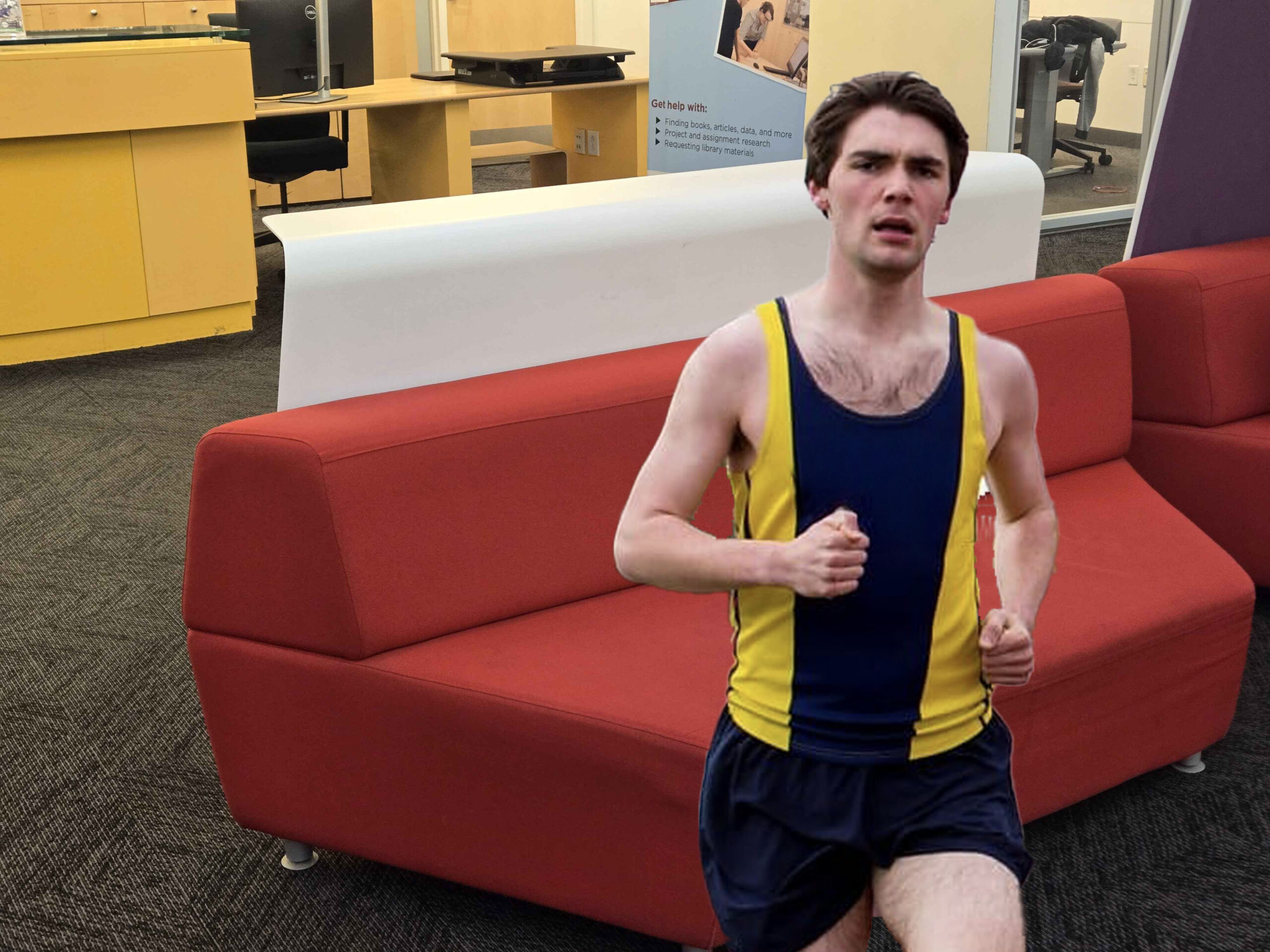 Student Inadvertently Completes Marathon While Searching for Open Outlet at Snell Library