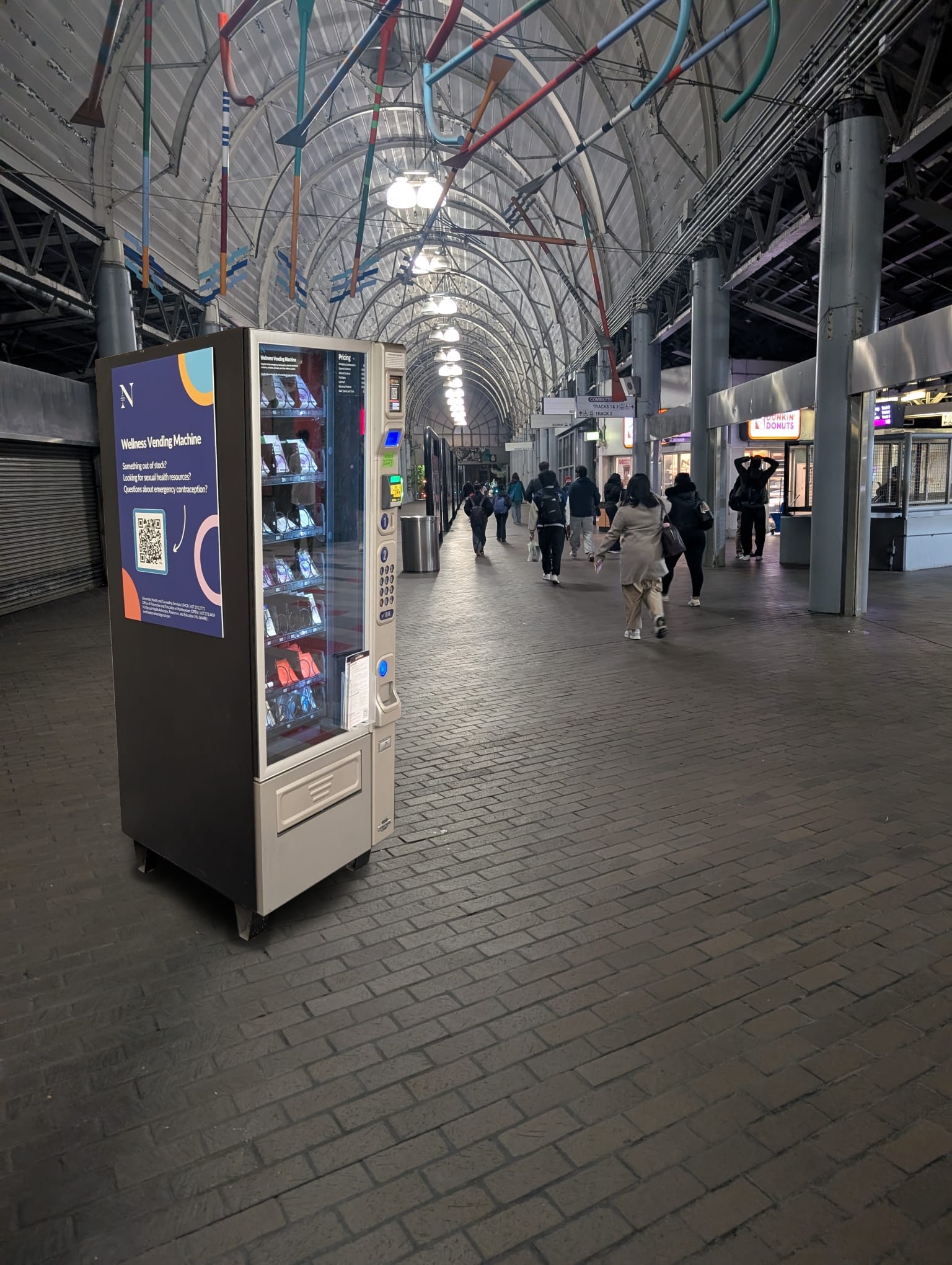 Contraceptive Vending Machine Moved to the Middle of Ruggles